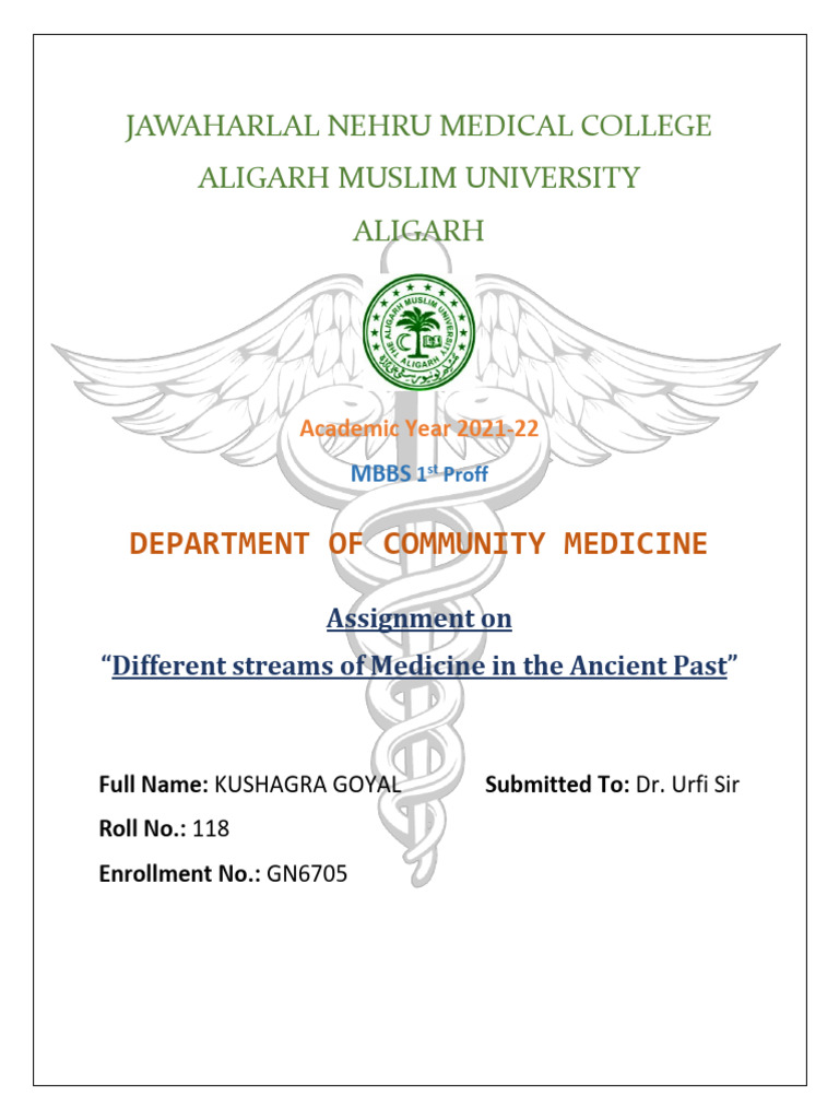 ASSIGNMENT - Community Medicine | PDF | Ayurveda | Homeopathy