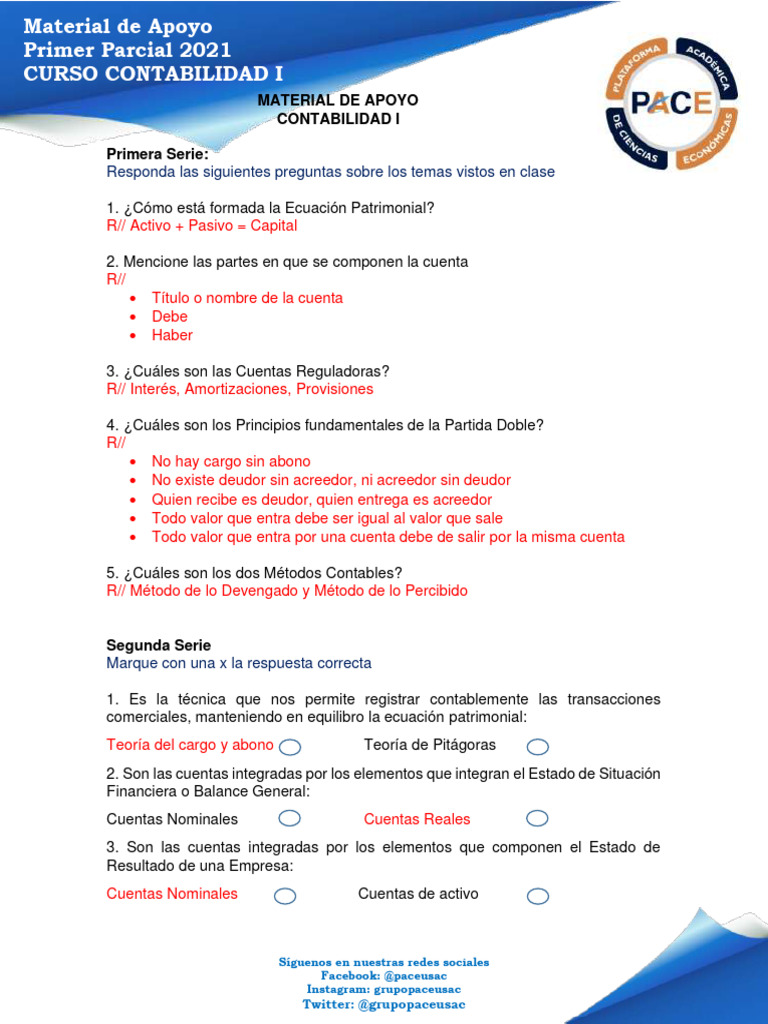Repaso Contabilidad I: Primer Parcial 2021 | PDF | Contabilidad | Economias