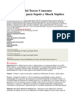 Definiciones Del Tercer Consenso Internacional para Sepsis y Shock Séptico