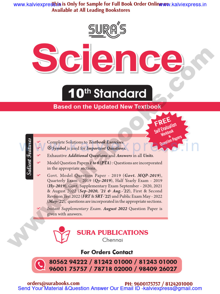 10th Science Study Guide and Solutions | PDF | Force | Mass