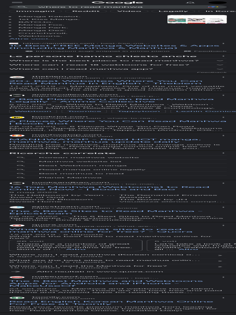Where to Read Manhwa - Cerca Con Google | PDF | Publications | Book Formats