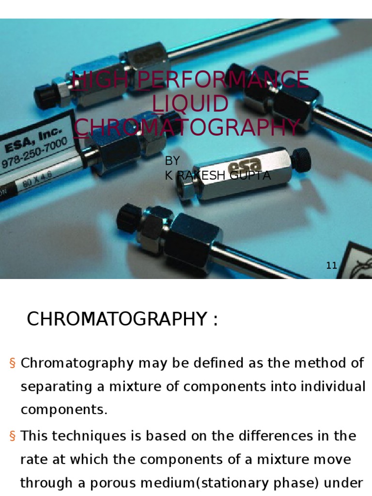 An InDepth Review of High Performance Liquid Chromatography Techniques and Their Applications