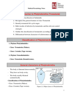 LN2 Introduction To Platyhelminths (Trematoda) - 2024