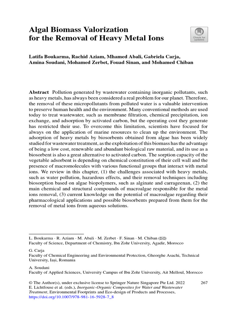 CHIBAN Et Al. 2022 | PDF | Adsorption | Chemistry