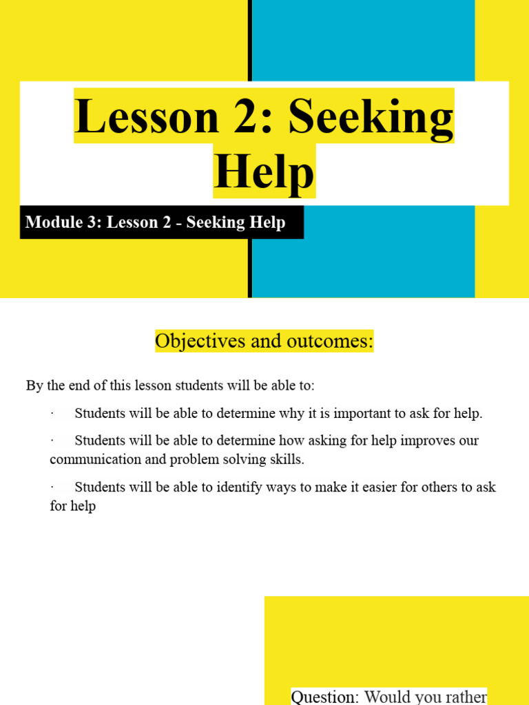 Importance of Seeking Help in Learning | PDF | Learning | Education Theory