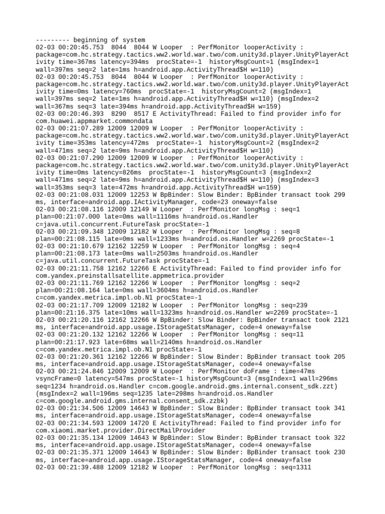 Performance Monitoring in Unity App | PDF | Operating System Technology ...