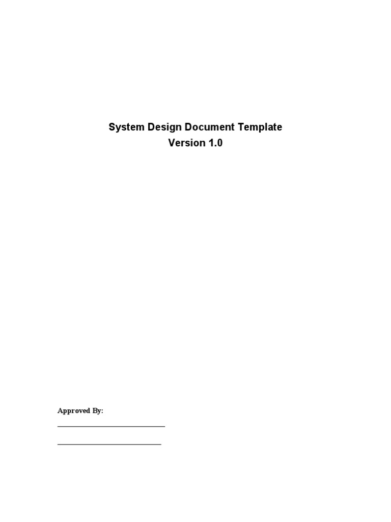 SDD Template PDF Databases Computer Security