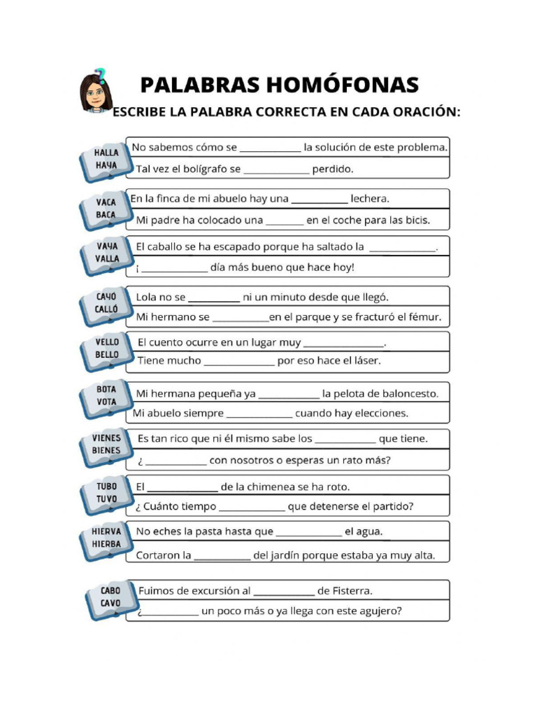 Homónimos | PDF