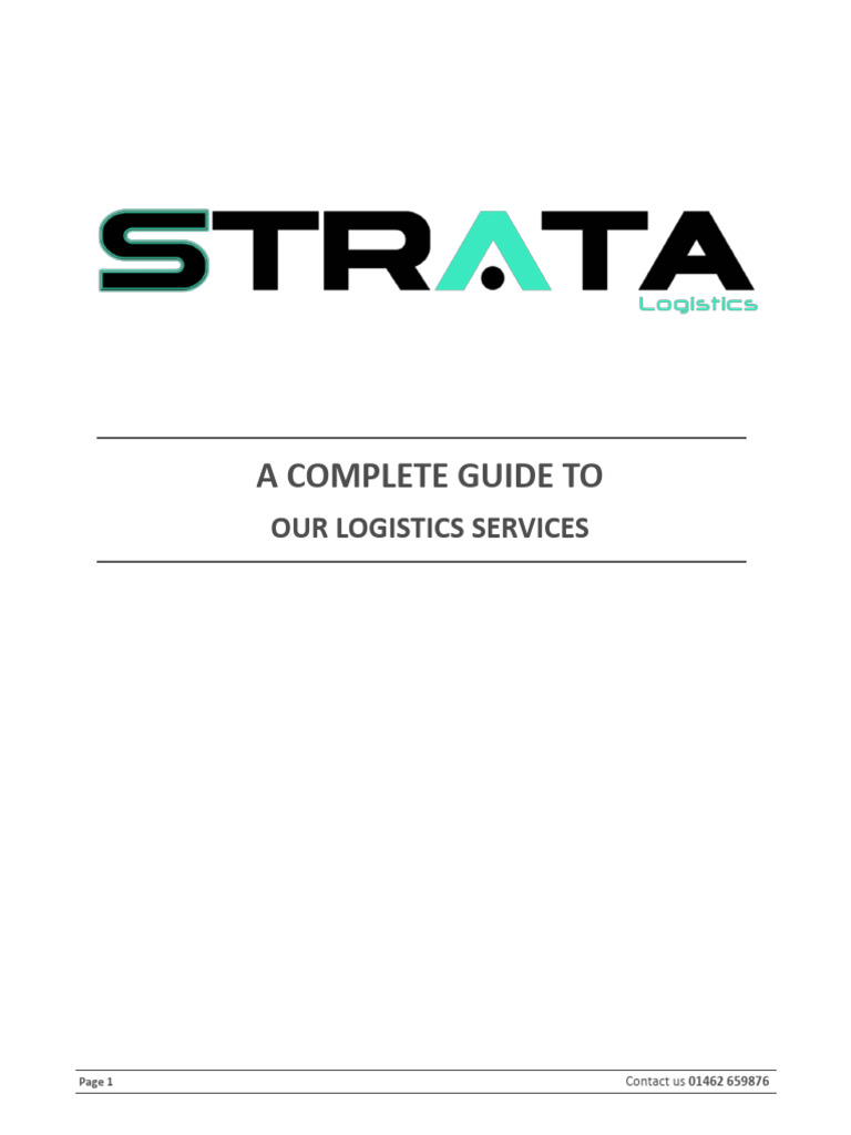 Strata Logistics Services Overview | PDF | Logistics | Customer