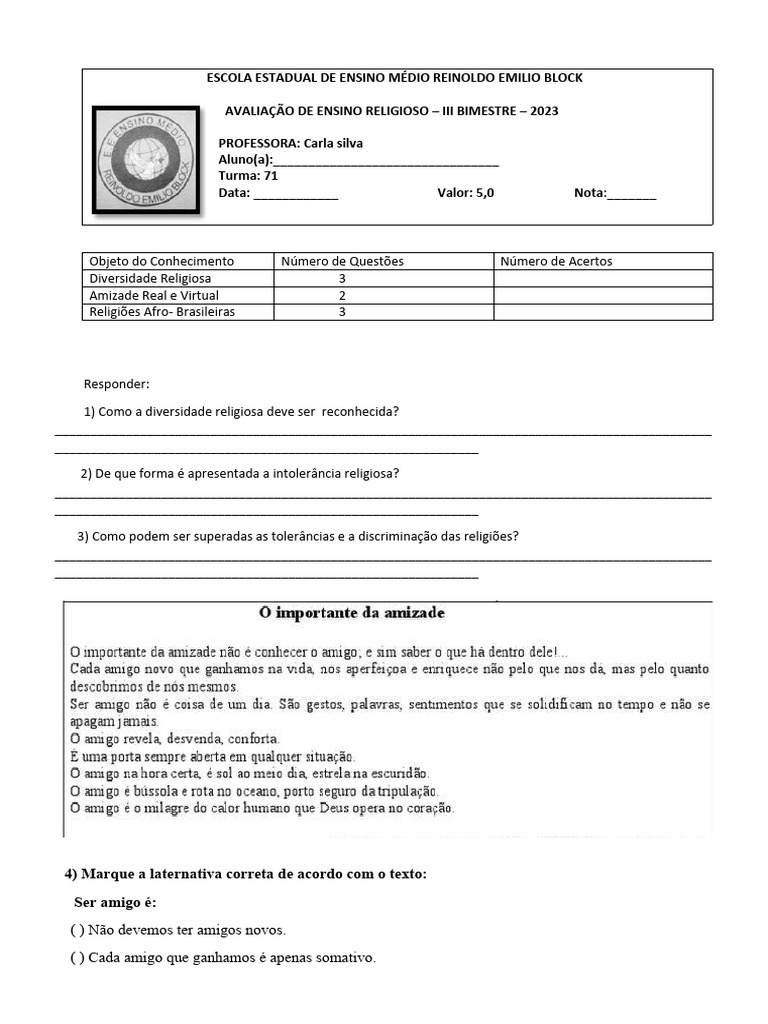 Avalia o de projeto de vida 81 61 download gr tis pdf internet