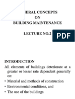 General Concepts ON Building Maintenance