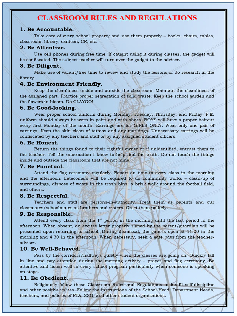 MC Rules and Regulations PDF