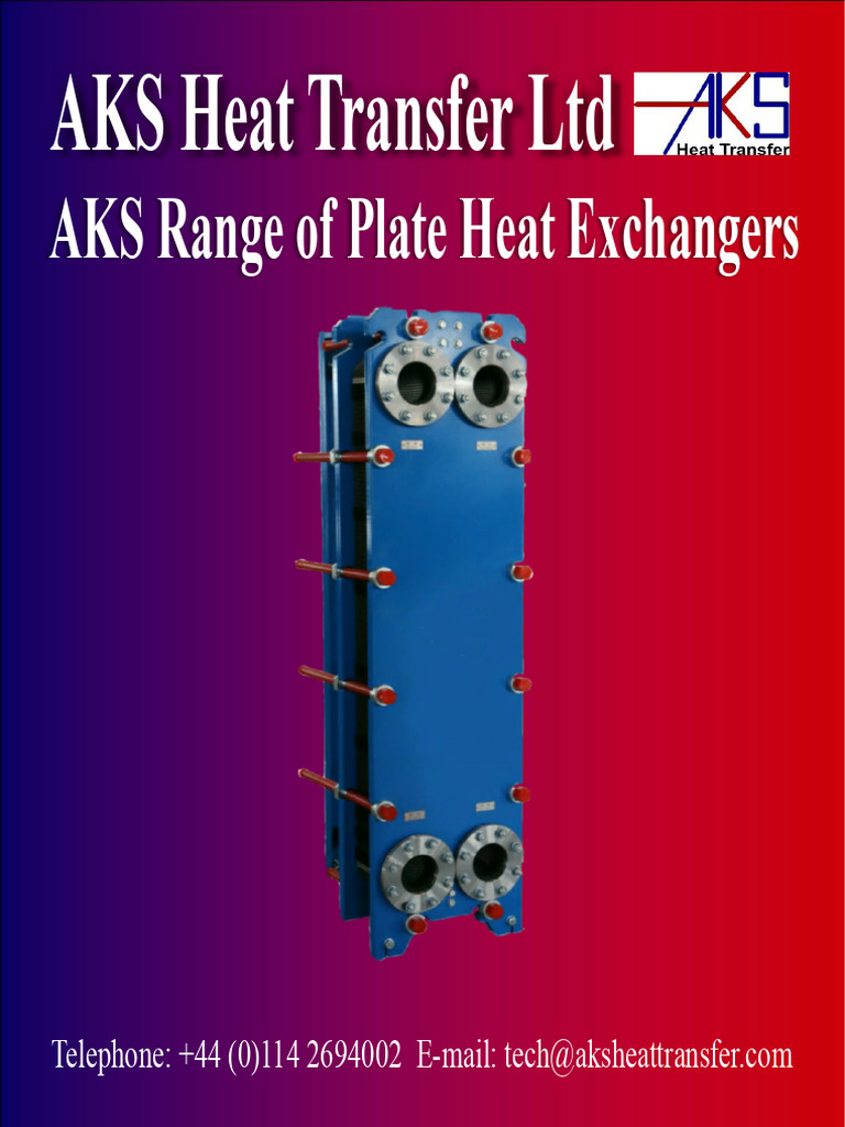 AKS Plate Heat Exchangers Overview | PDF | Heat Exchanger | Heat