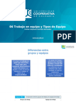 Liderazgo, 06 Trabajo en Equipo y Tipos de Equipo