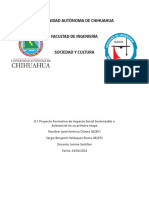 Universidad Autónoma de Chihuahua: 8.1 Proyecto Formativo de Impacto Social Sustentable o Asistencial en Su Primera Etapa