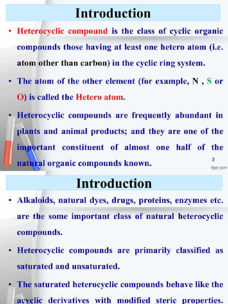 Heterocyclic Compounds PDF