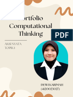 Dewi Karimah. Portofolio Aksi Nyata. T1. CT