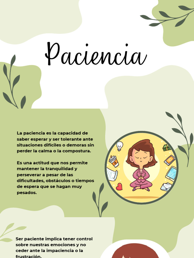 Beneficios de la Paciencia | PDF | Paciencia | Estrés (biología)