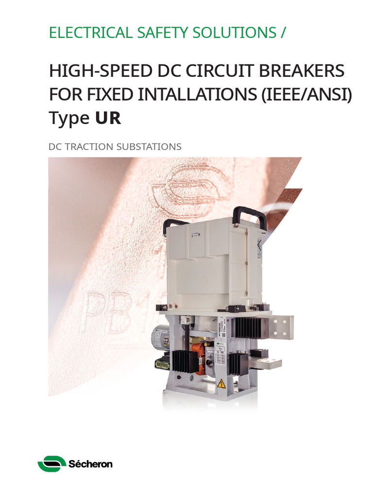 High-Speed DC Circuit Breakers UR Type | PDF | Direct Current ...