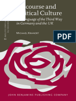 Discourse and Political Culture the Language of the Third Way - Kranert, Michael