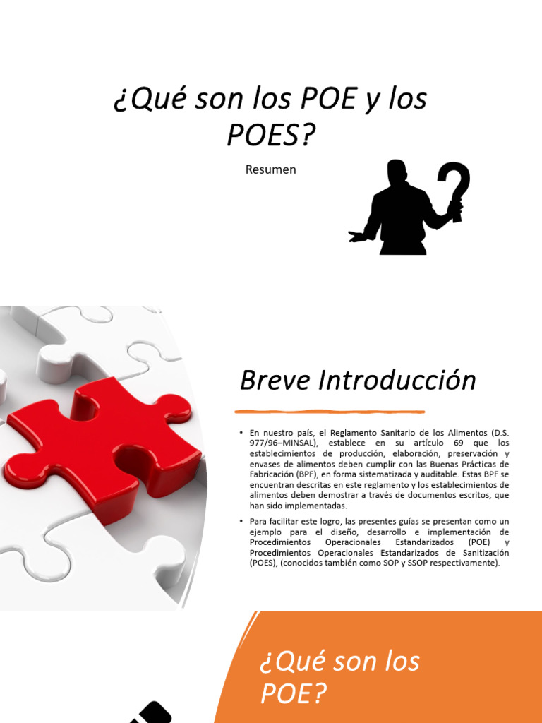 Guía de POE y POES en Alimentos | PDF