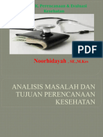 PERTM 5. ANALISIS MASALAH DAN TUJUAN PERENCANAAN KESEHATAN