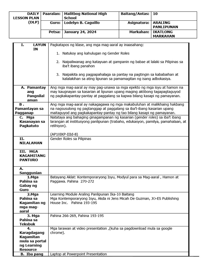 q3, Ap 10 LP | PDF
