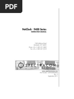 1209-5000-0050 Netclock 9483 Instruction Manual Rev A