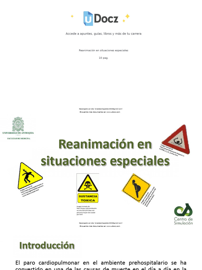 Reanimacion en Situa 199501 Downloadable 5338899 | PDF | Reanimación ...