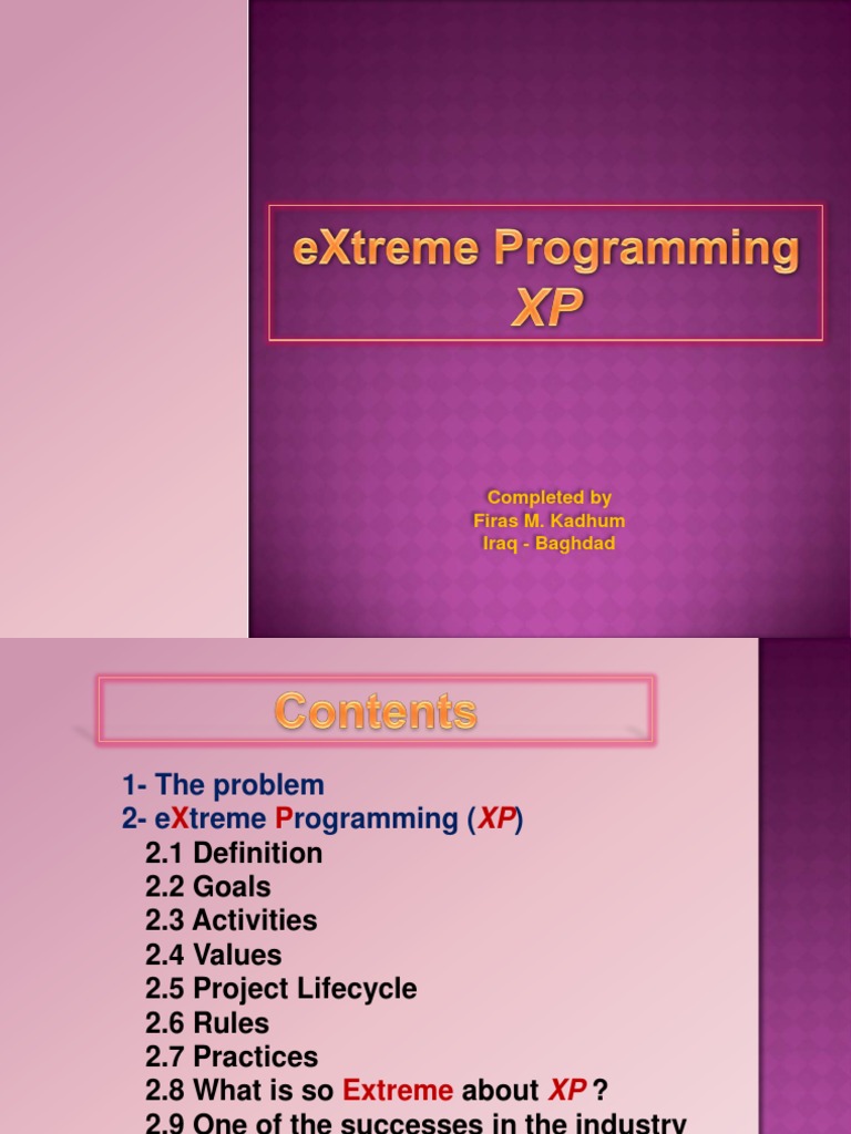 Extreme Programming | PDF | Software Engineering | Systems Engineering