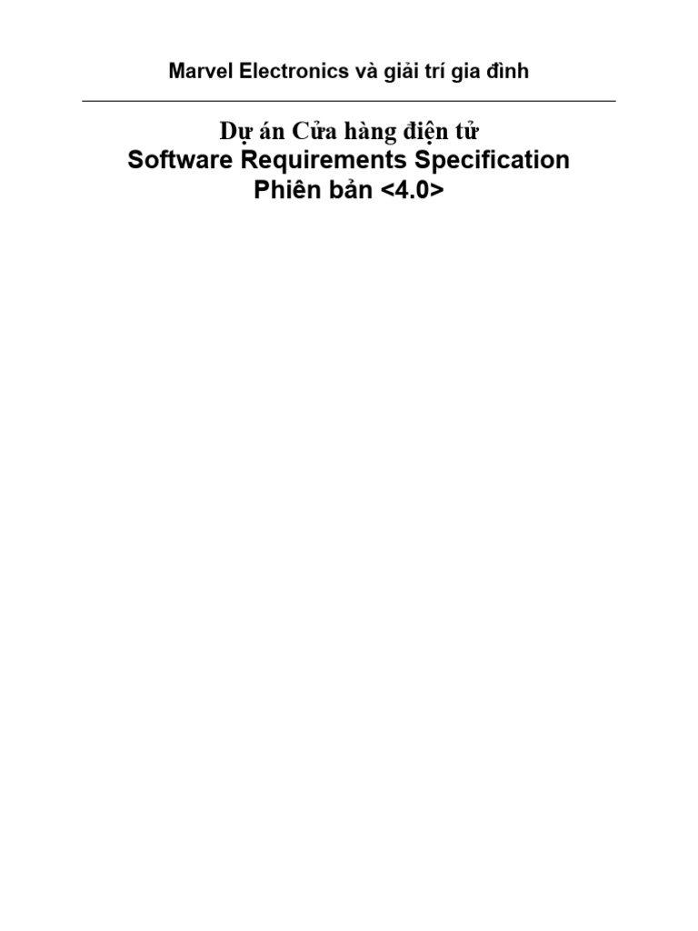 SRS4 0 | PDF