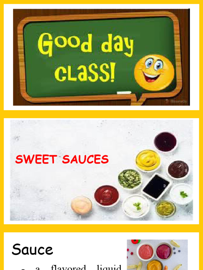 Tle Dessert Sauces Pdf Custard Desserts