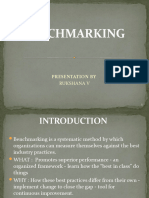 Benchmarking: Presentation by