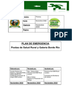 Plan de Emergencia Postas Rurales y Galerã-A Borde Rã-O