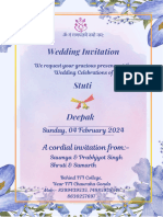 Daughter's Wedding Invitation From Saumya Srivastava