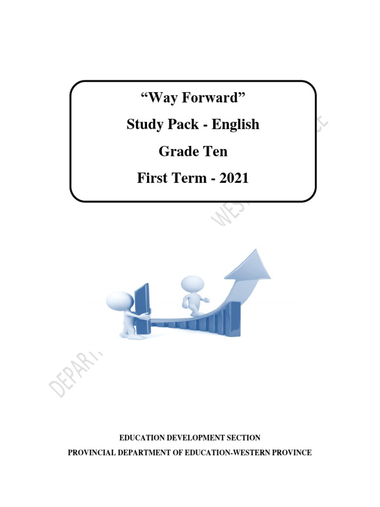 Grade 10 English Study Pack - Term 1 | PDF | Linguistics | Syntax