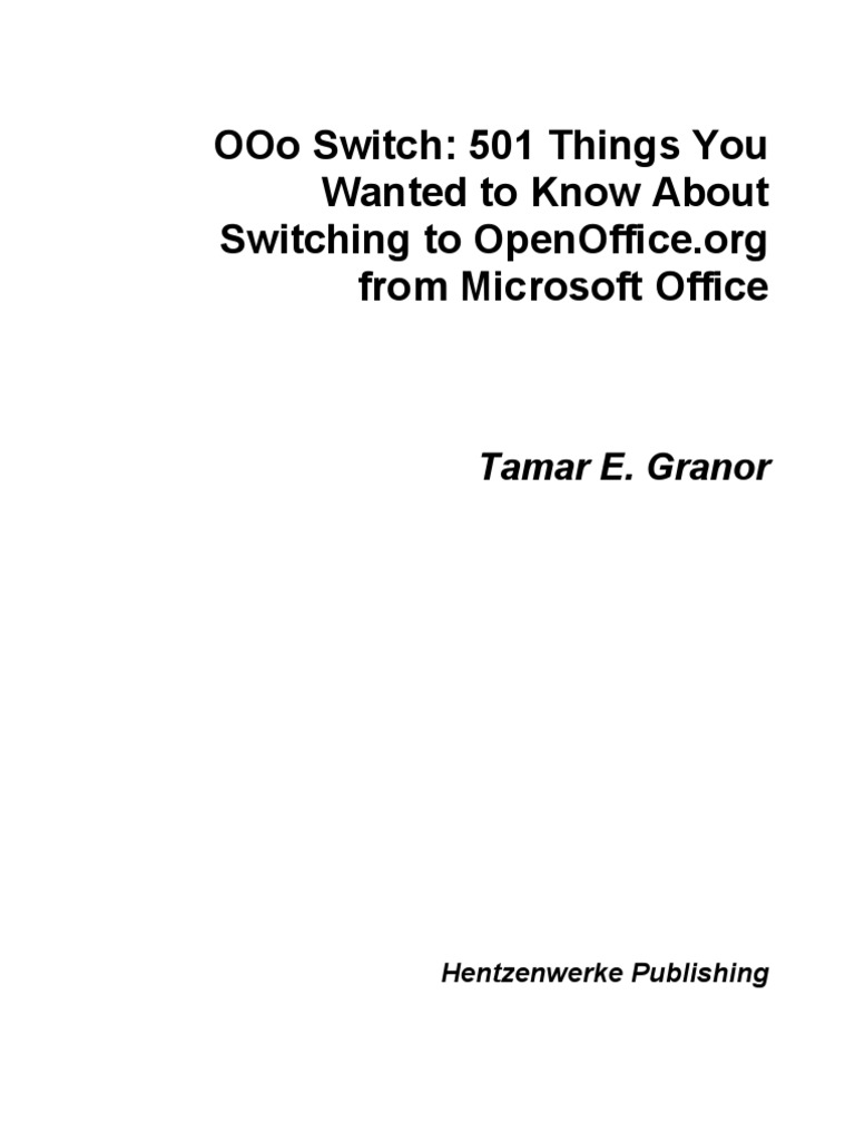 OpenOffice.org Transition Guide | PDF | Chart | Spreadsheet
