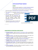 4. Restructure of Power Systems