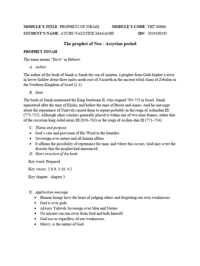 The prophet of neo pdf hosea isaiah