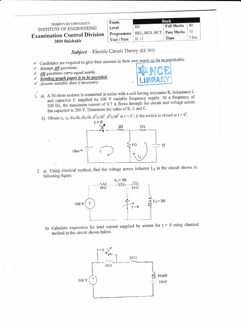2 1ect | PDF | Electrical Network | Series And Parallel Circuits