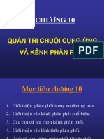 Chương 10 - Quản trị chuỗi cung ứng và kênh phân phối