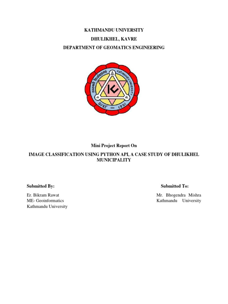 Image Classification Using Python Api, A Case Study of Dhulikhel ...
