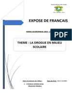 Expose Drogue en Millieu Scolaire