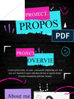 Pink and Black Doodle Scribble Project Proposal Presentation