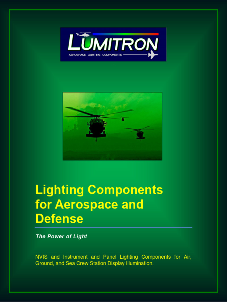Aerospace Lighting Components Catalog | PDF | Infrared | Lighting