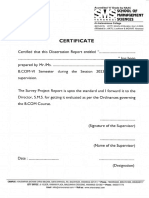 Dissretation Certificate