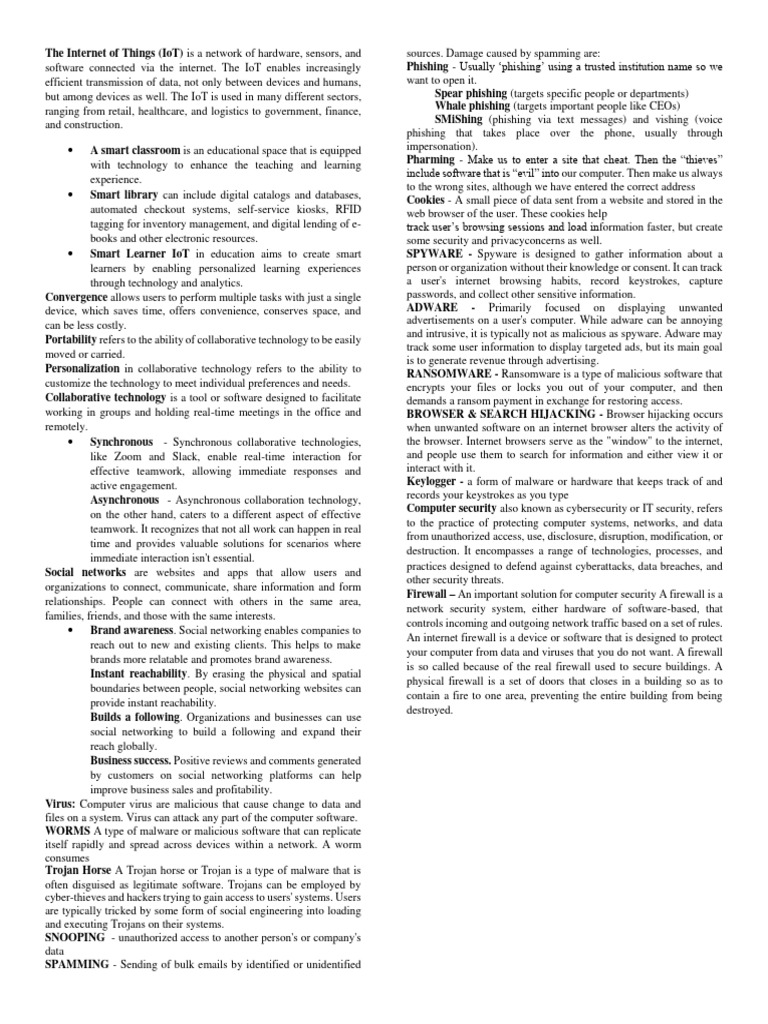 Midterm Notes Pdf Malware Security