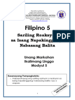 FILIPINO 5_Q1_Mod5