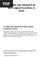 LOGICAL FUNCTIONS