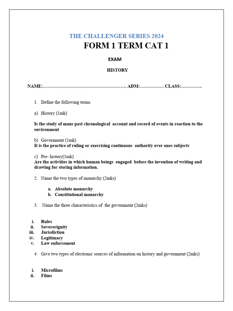 Set1 hist cat 2 marking schemes midterm 1 2021 teacher co ke f1